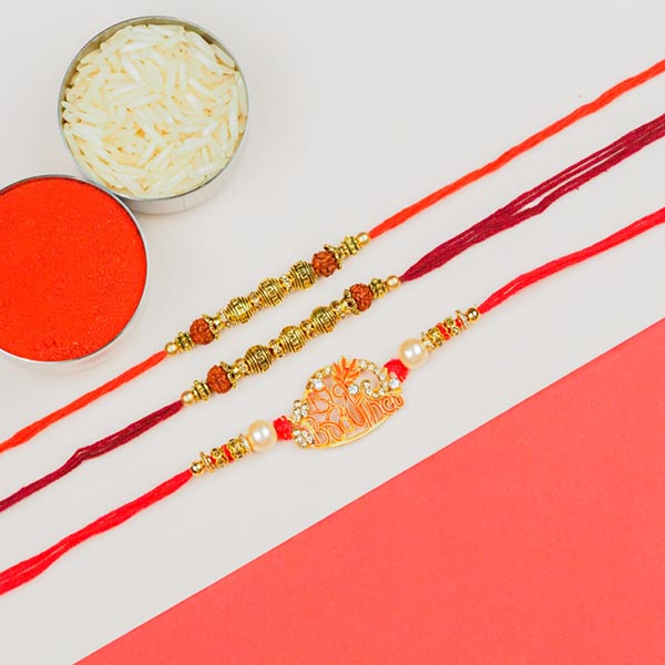 Big Brother & Rudraksh 3 Rakhi Set