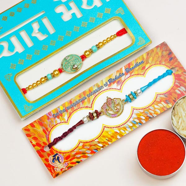 Pair of 2 Traditional Rakhis