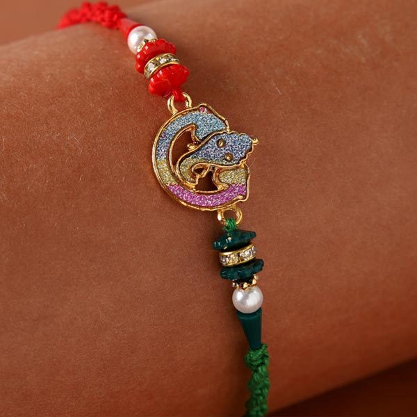 Angelic Pearl Ganesha Rakhi