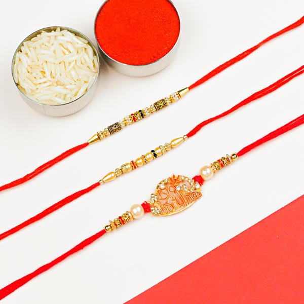 Big Brother & Pearl 3 Rakhi Set