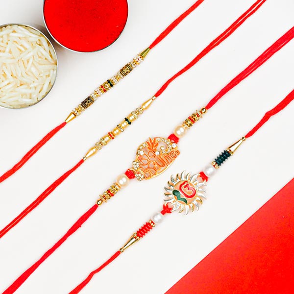 Designer 4 Rakhi Set