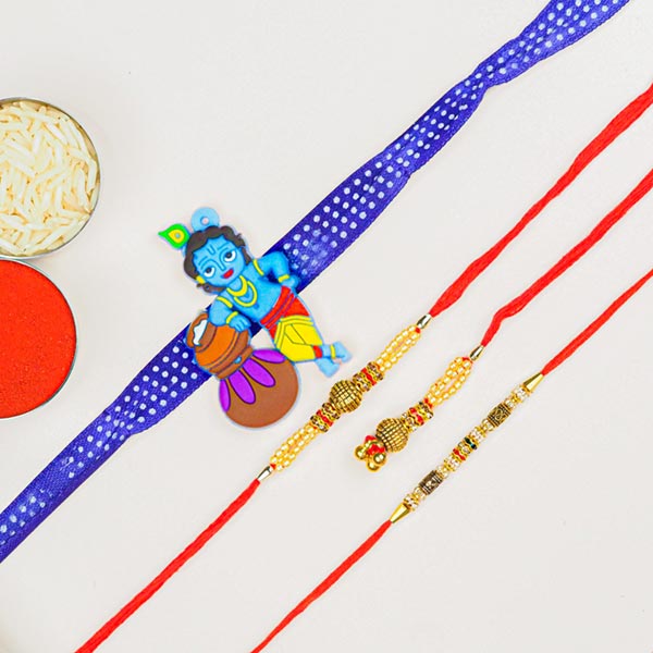 Bhaiya Bhabhi & Kids 4 Rakhi Combo