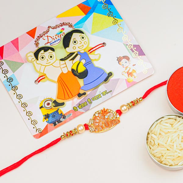 Big Brother & Kids Cartoon 2 Rakhi Set