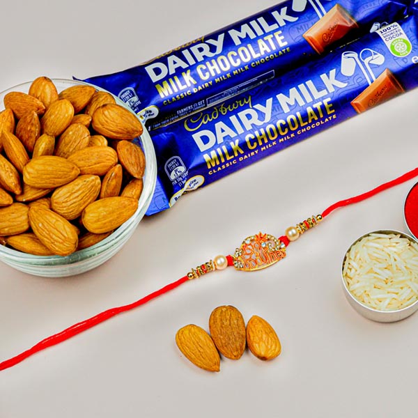 Big Brother Rakhi With Dairy Milk & Almonds