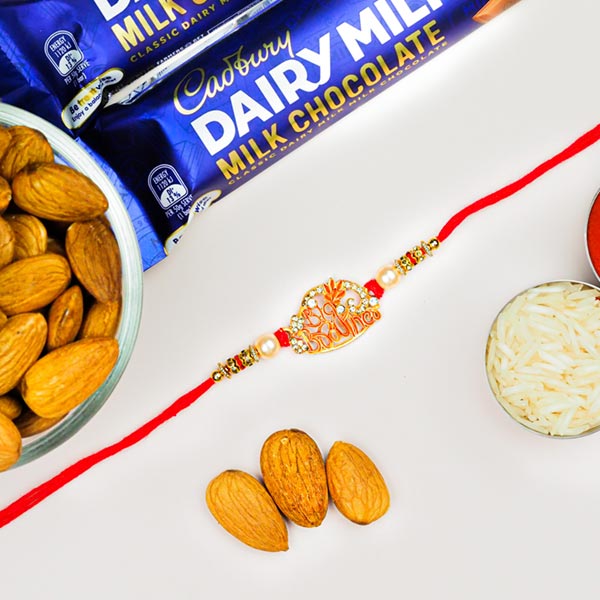 Big Brother Rakhi With Dairy Milk & Almonds