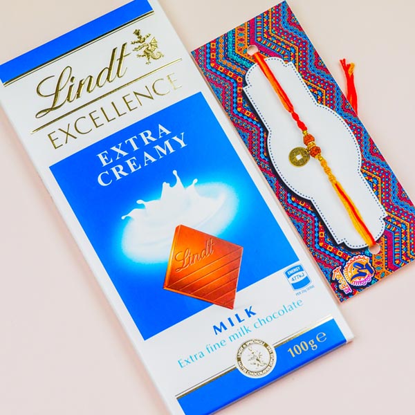 Rudraksh Charms Rakhi And Lindt
