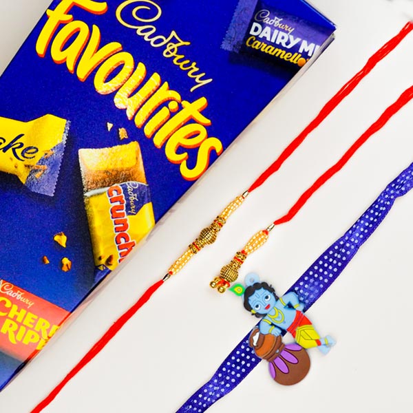 Chocolate Combo Bhaiya Bhabhi & Krishna Rakhi