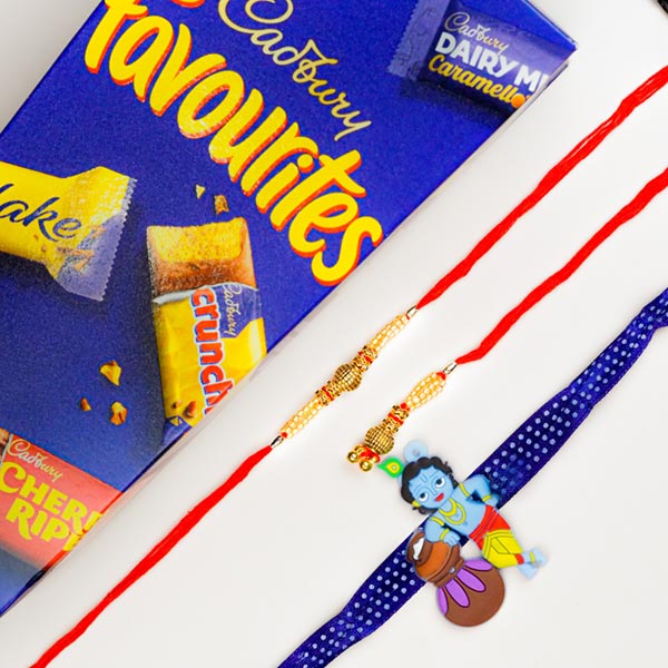 Chocolate Combo Bhaiya Bhabhi & Krishna Rakhi