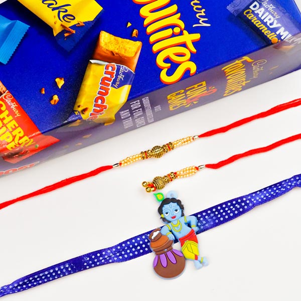 Chocolate Combo Bhaiya Bhabhi & Krishna Rakhi