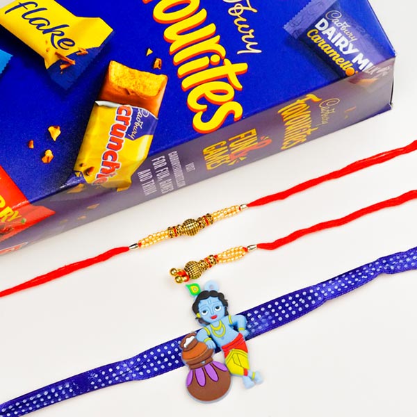 Chocolate Combo Bhaiya Bhabhi & Krishna Rakhi