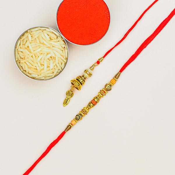 Designer Bhaiya Bhabhi Rakhi Pair