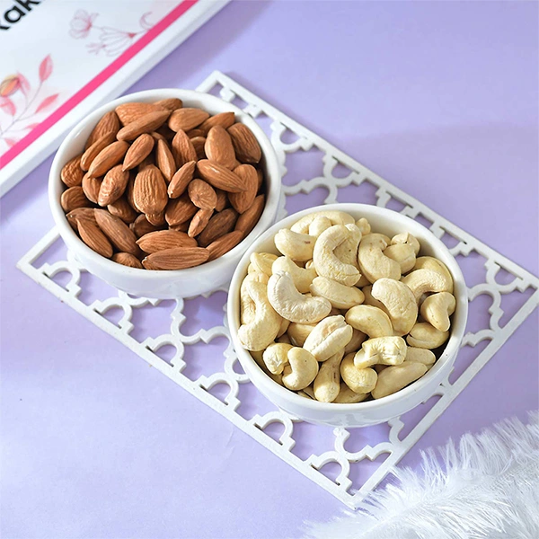 Alluring Single Rakhi with Dryfruit Nuts