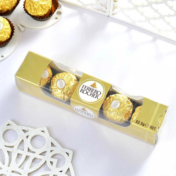 Alluring Single Rakhi with Cashew & Ferrero Rocher