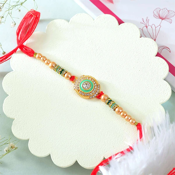 Enchanting Single Rakhi with Ferrero & Almond