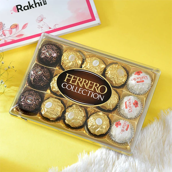 Single Bhai Rakhi with Ferrero Rocher Collection
