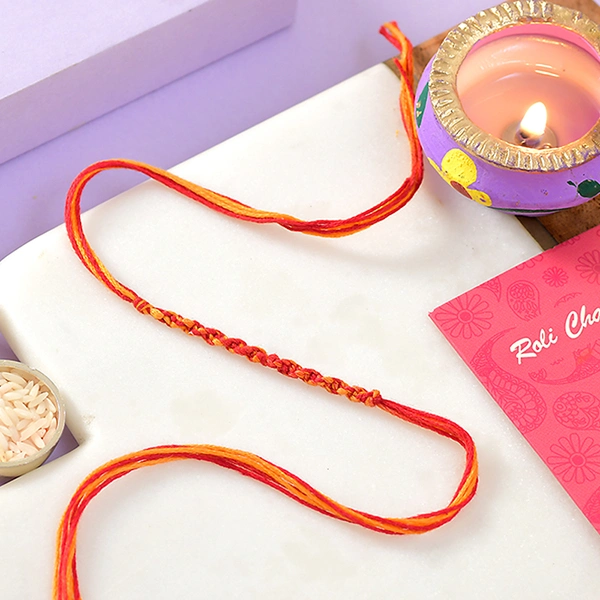 Thread Rakhi with Gourmet Hamper