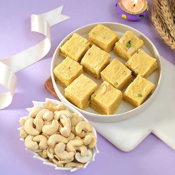 Thread Rakhi with Gourmet Hamper