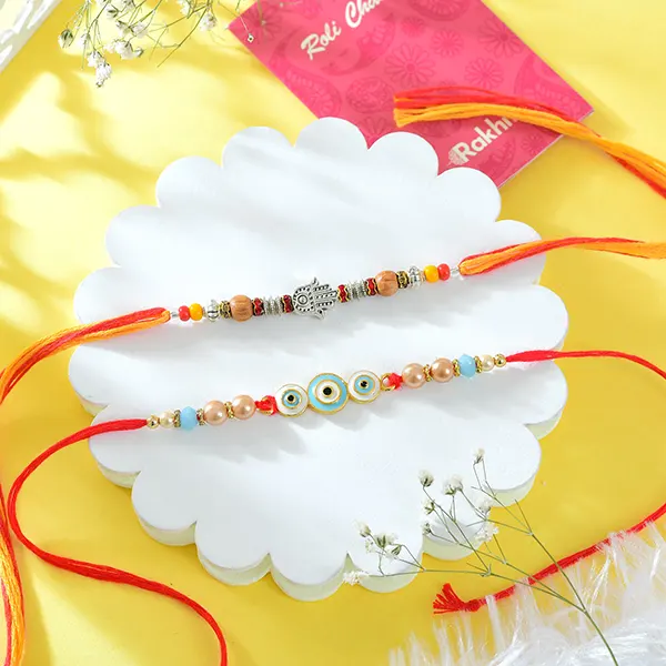 Set of 2 Rakhis with Assorted Dryfruits