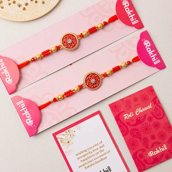 Set of 2 Brother Rakhi with Lindt Chocolates