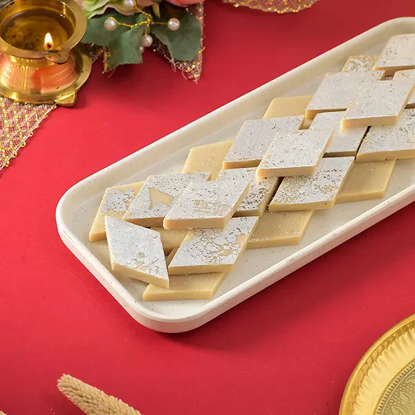 Set of Bhaiya Bhabhi Rakhi With Kaju Katli