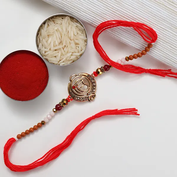 Two Punjabi Style Rakhi With Soan Papdi