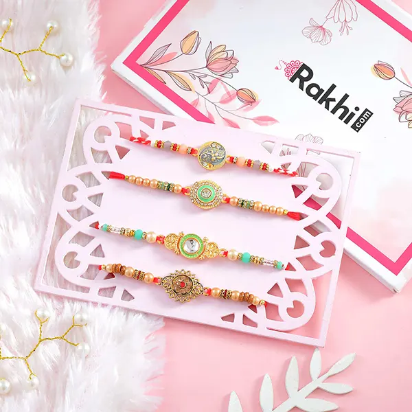 Family Set of 4 Rakhis.