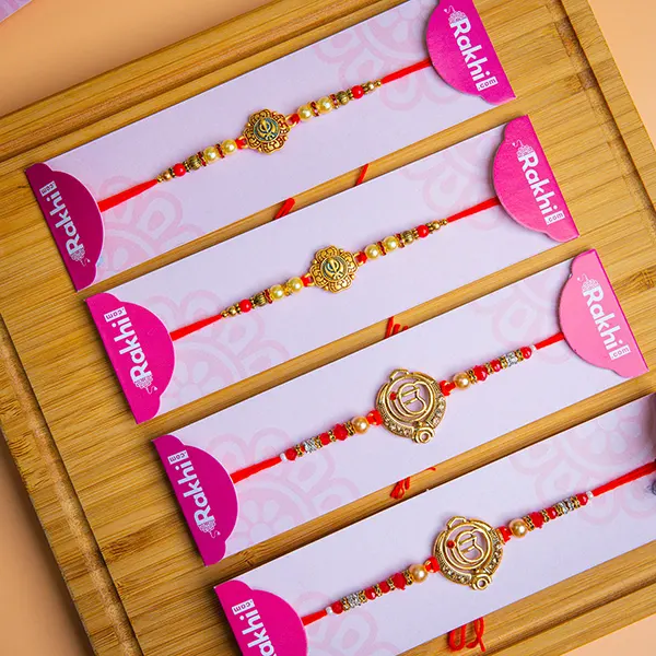 Exquisite Family Set of 4 Rakhis