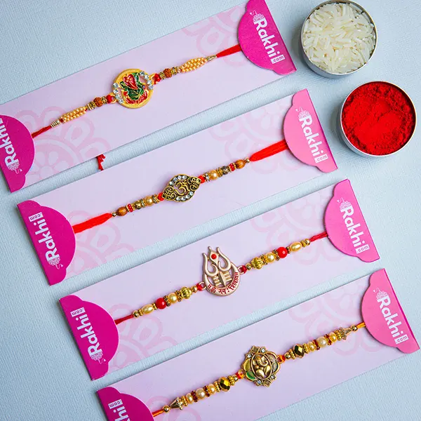 Set of 4 Spiritual Rakhis