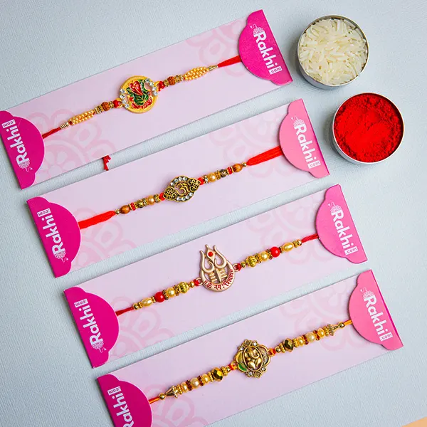 Set of 4 Spiritual Rakhis