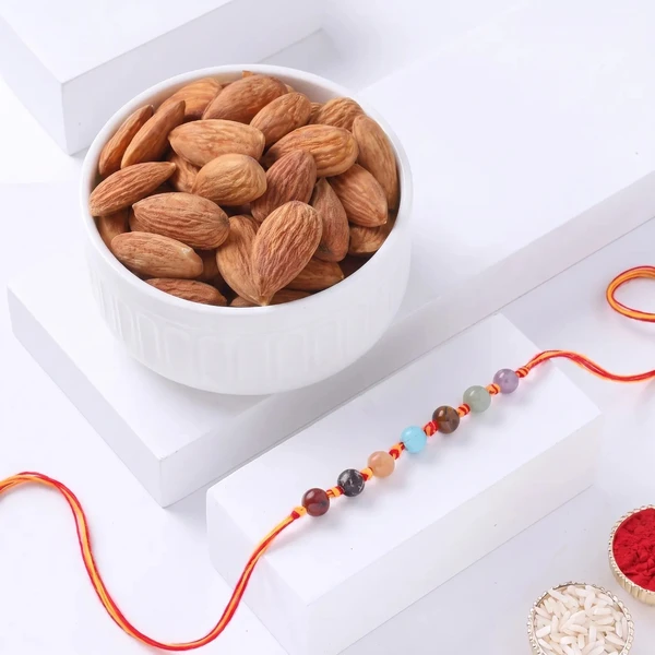 FNP Chakra Stone Rakhi With Almonds 200 g