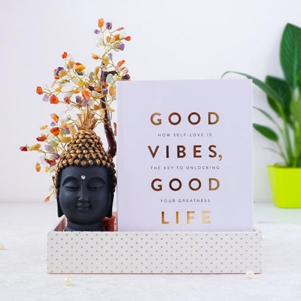 Book with Wish Tree N Buddha Idol