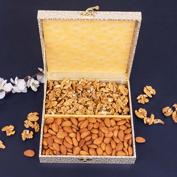 Walnuts N Almonds with Designer Box Gift Pack