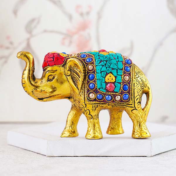 Golden Elephant for Home Décor