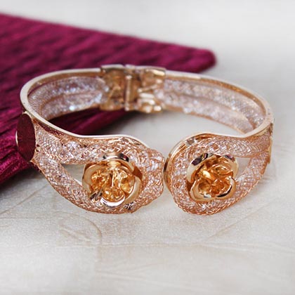 Sparkling Copper Bracelet