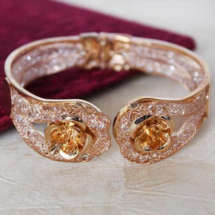 Sparkling Copper Bracelet
