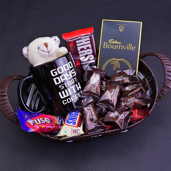 Delightful Chocolaty Basket for sister