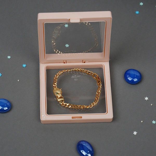 Premium Gold-Toned Bracelet Rakhi for Brother with Roli Chawal