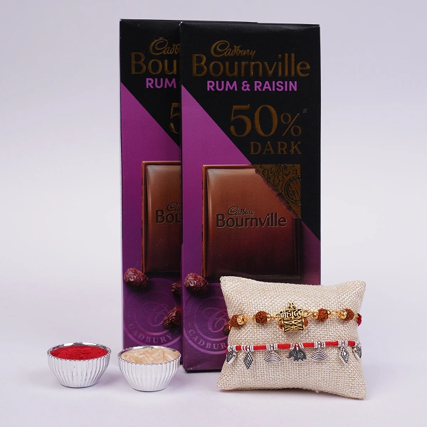 Premium Rakhi Duo with Bournville Chocolates