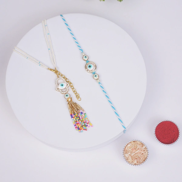 Premium Bhaiya Bhabhi Rakhi with Kaju Katli Box