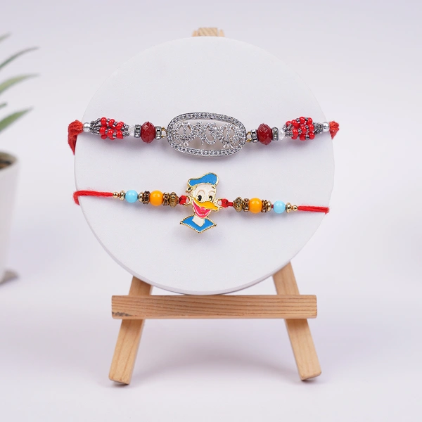Traditional and Kids Rakhi Combo for Brothers