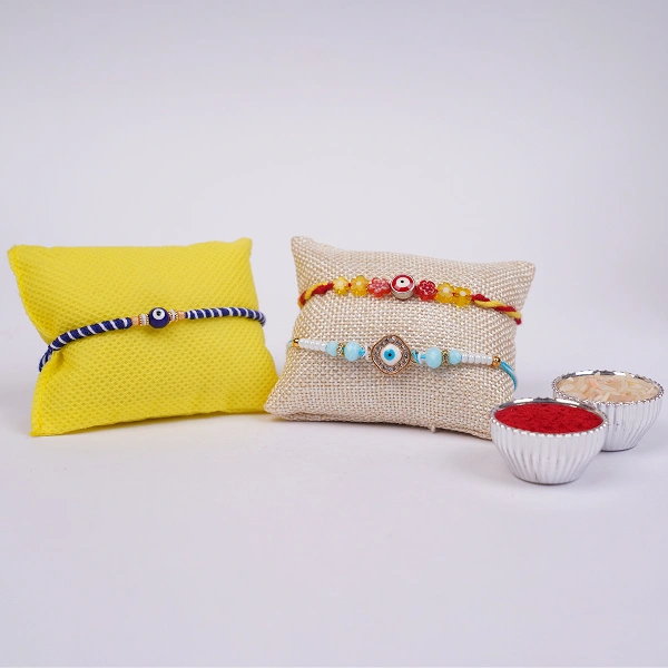Trio Evil Eye Designer Rakhi Collection