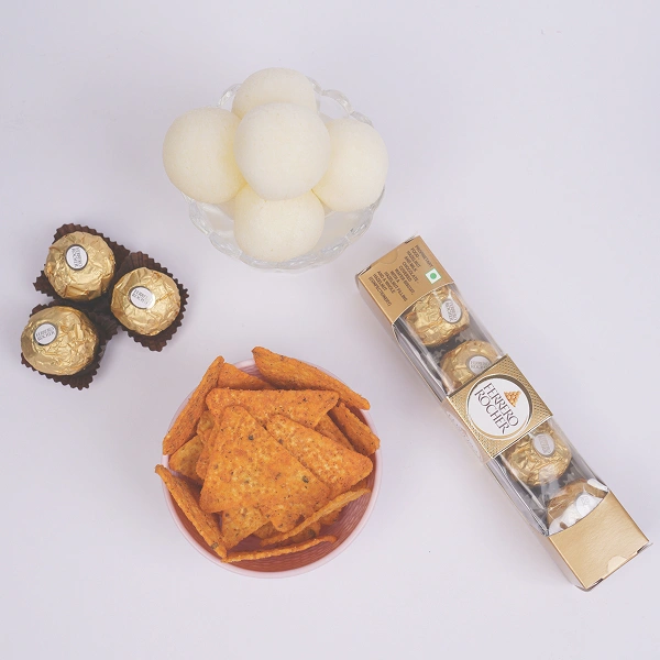 Gorgeous Bhabhi Lumba Rakhi Celebration Gift Box