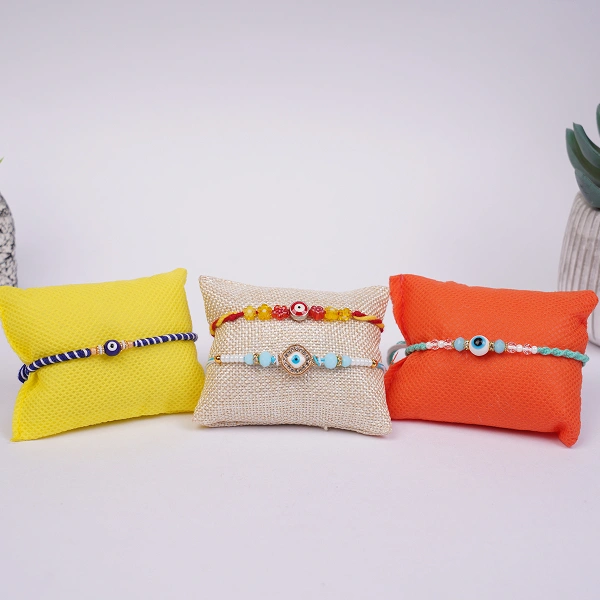 Royal Evil Eye Rakhi Collection of 4