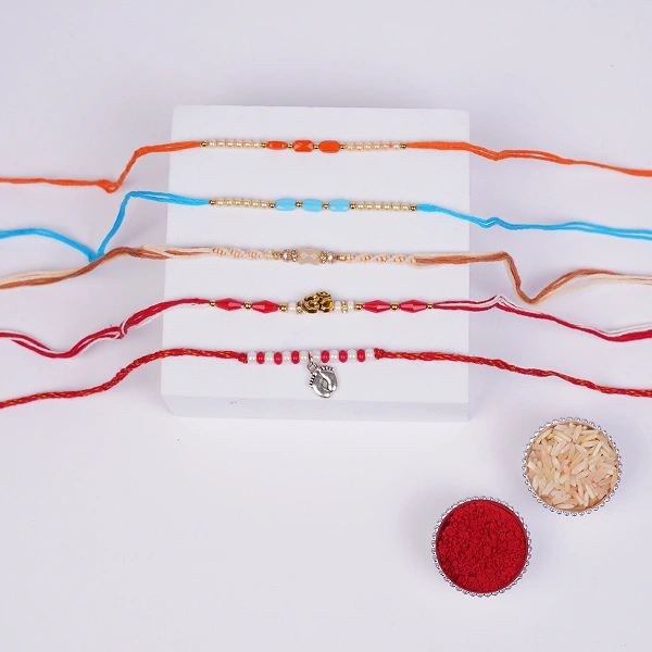 Colorful Family Rakhi Collection of 5