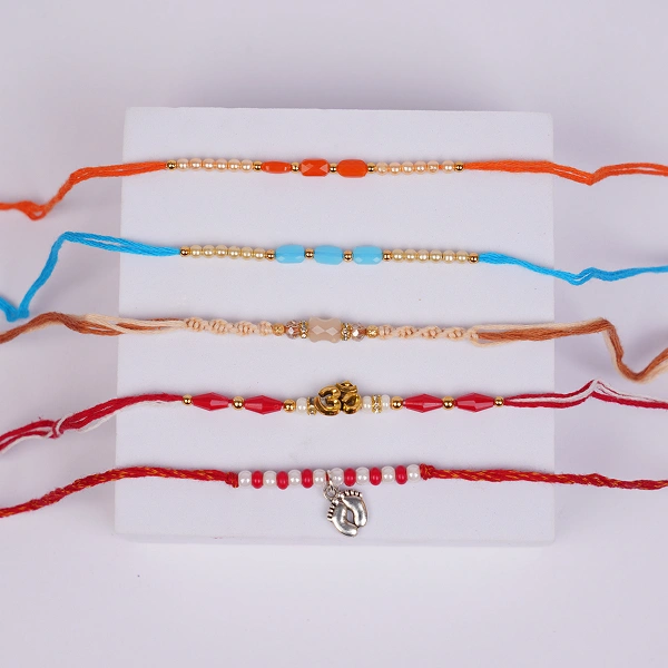 Colorful Family Rakhi Collection of 5