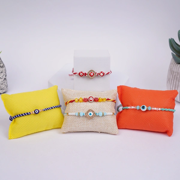 Premium Evil Eye Rakhi Family Set of 5