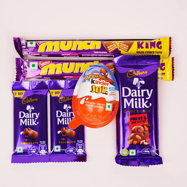 Kids Cartoon Rakhi Chocolate Hamper