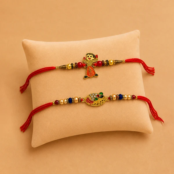 Designer Kids Rakhi Combo Set