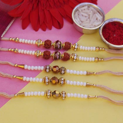 White & Golden Rakhis
