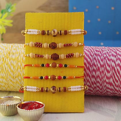 Lovely Set of 6 Rakhis